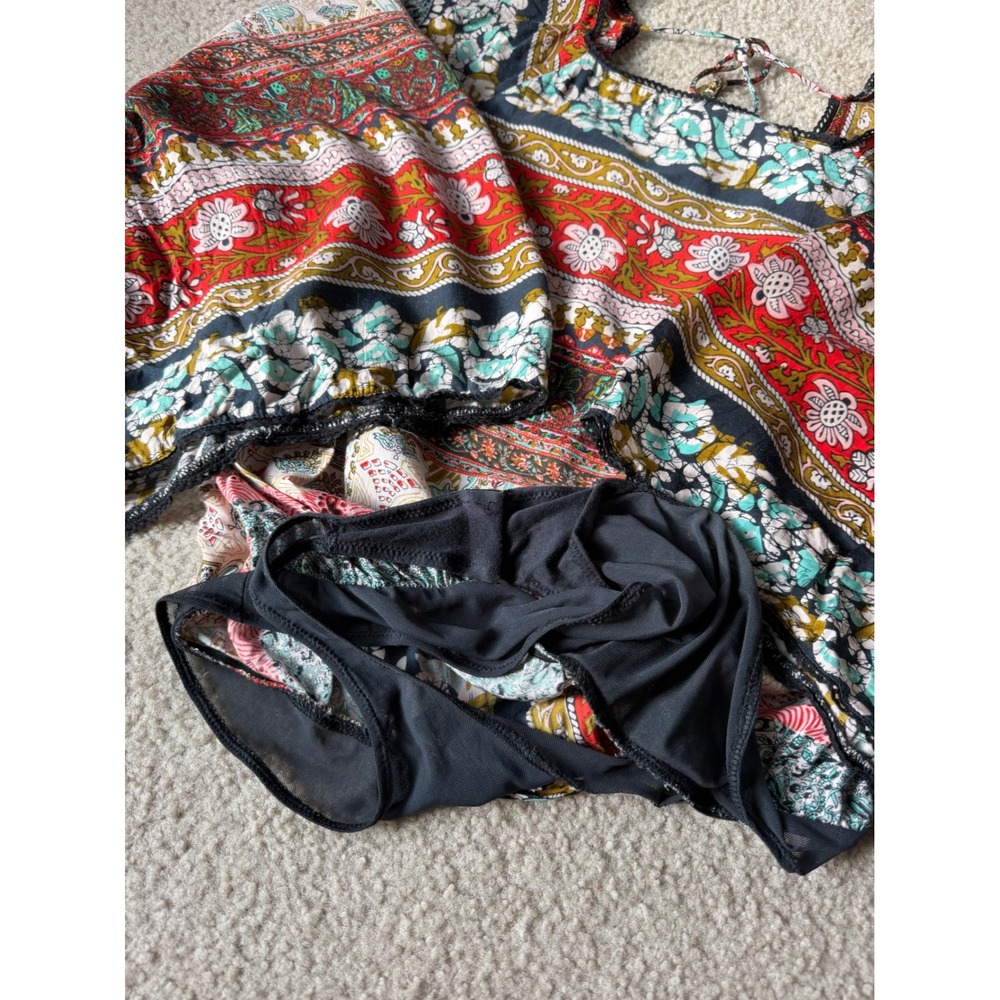 Free People Bodysuit Sakshi Multi Boho Large - Picture 7 of 9